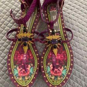 Sandals with ankle strap,jewels